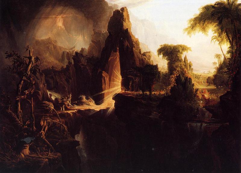 Thomas Cole Expulsion from Garden of Eden oil painting picture
